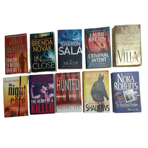 Lot of 10 Books Modern Love Romance Suspense Mystery Random Mix Titles & Authors